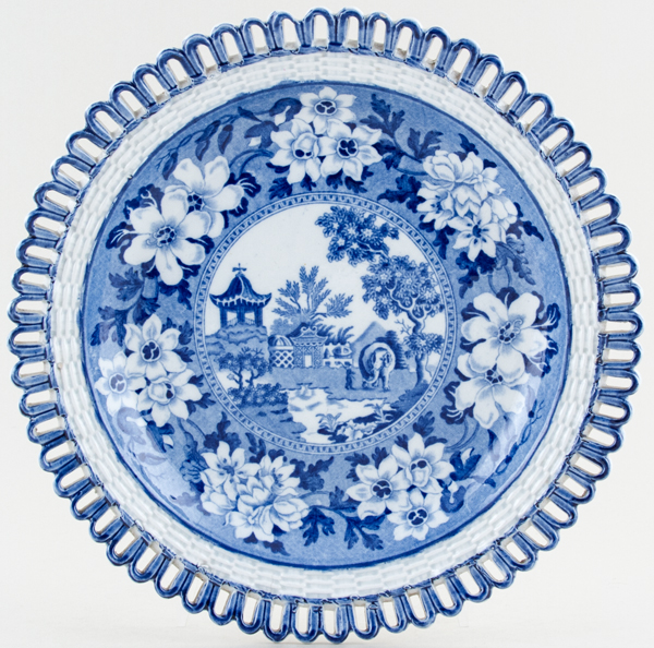 Plate pierced rim c1820